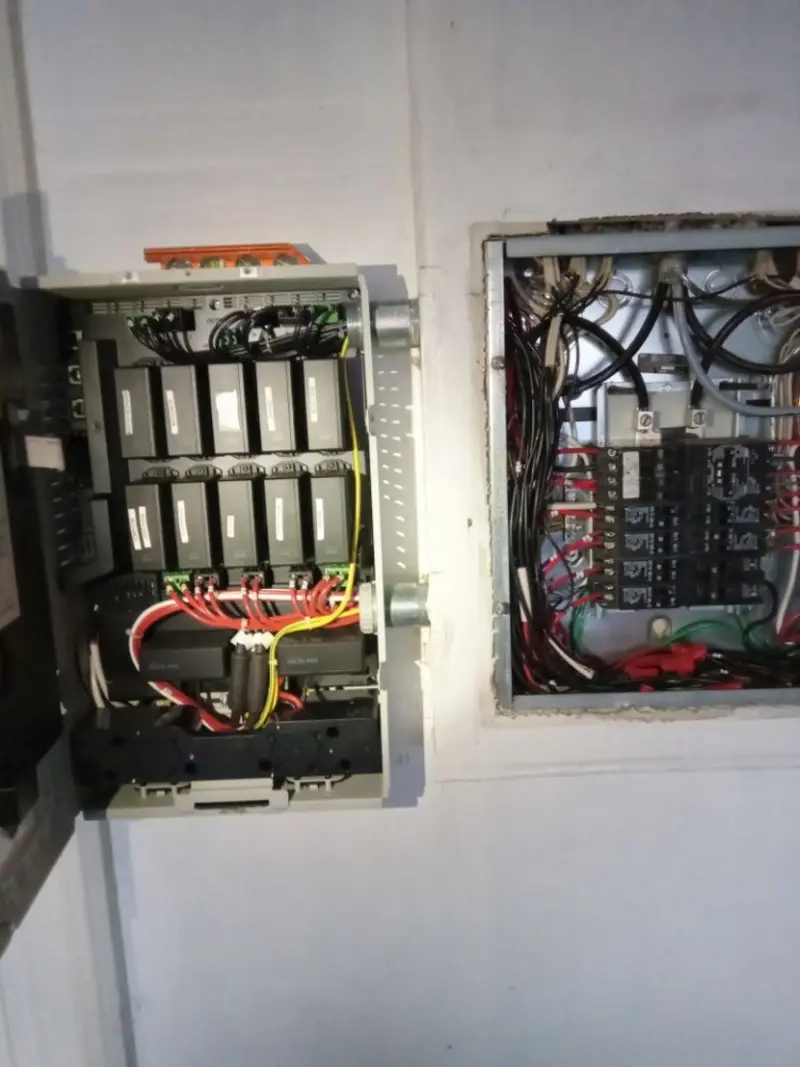 Electrical panel upgrade completed for Indoor Lighting Installation in Wallburg
